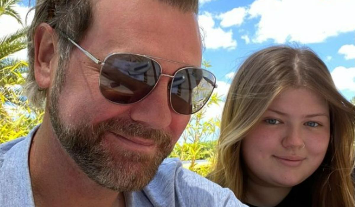 Brian McFadden and his daughter Molly in a selfie