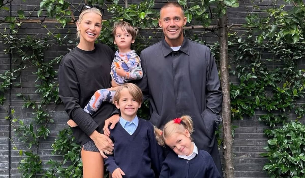 Vogue Williams, Spencer Matthews and their three children Theodore, Gigi and Otto