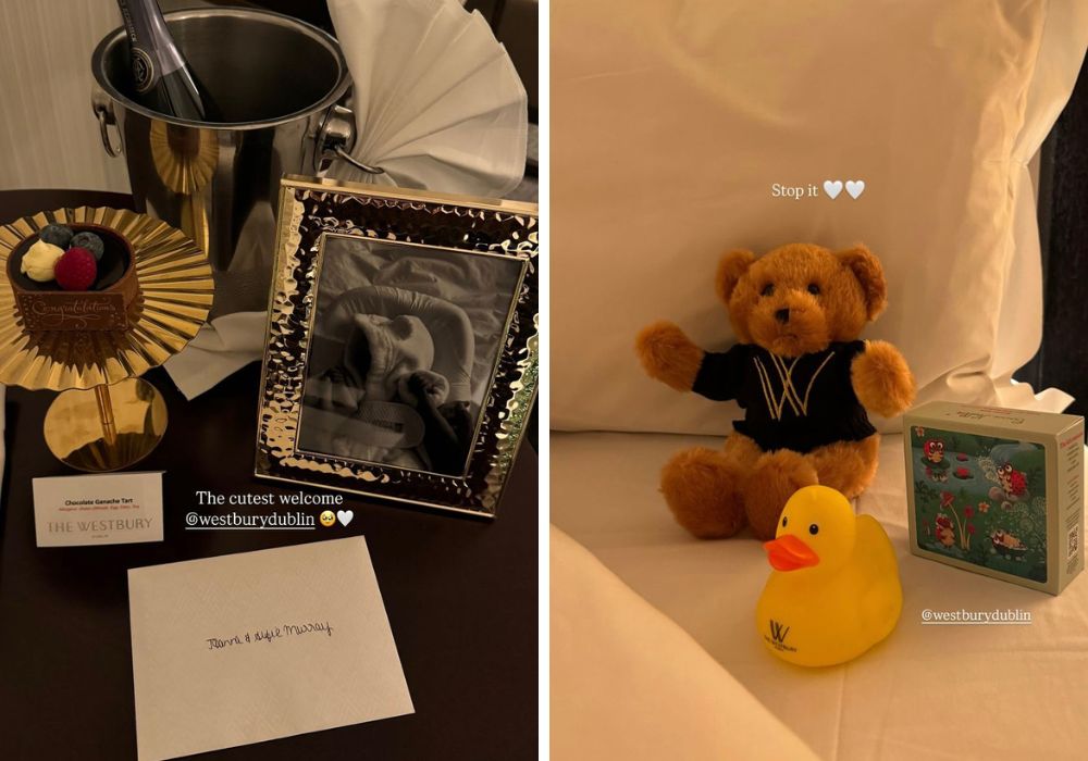 Joanna Cooper stays in a hotel in Dublin with her son