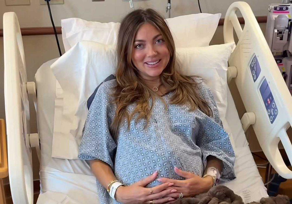 Pookie was just hours away from giving birth. Pic: campbellhuntpuckett/Instagram