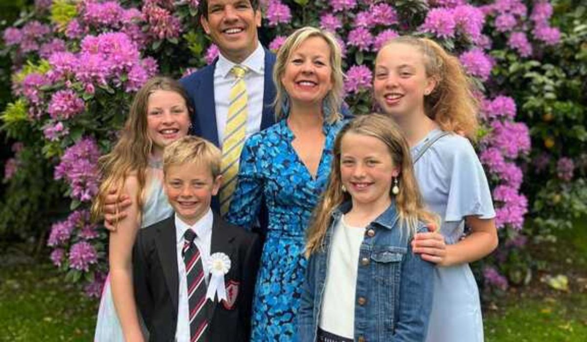 Donncha O’Callaghan with his family on son's communion