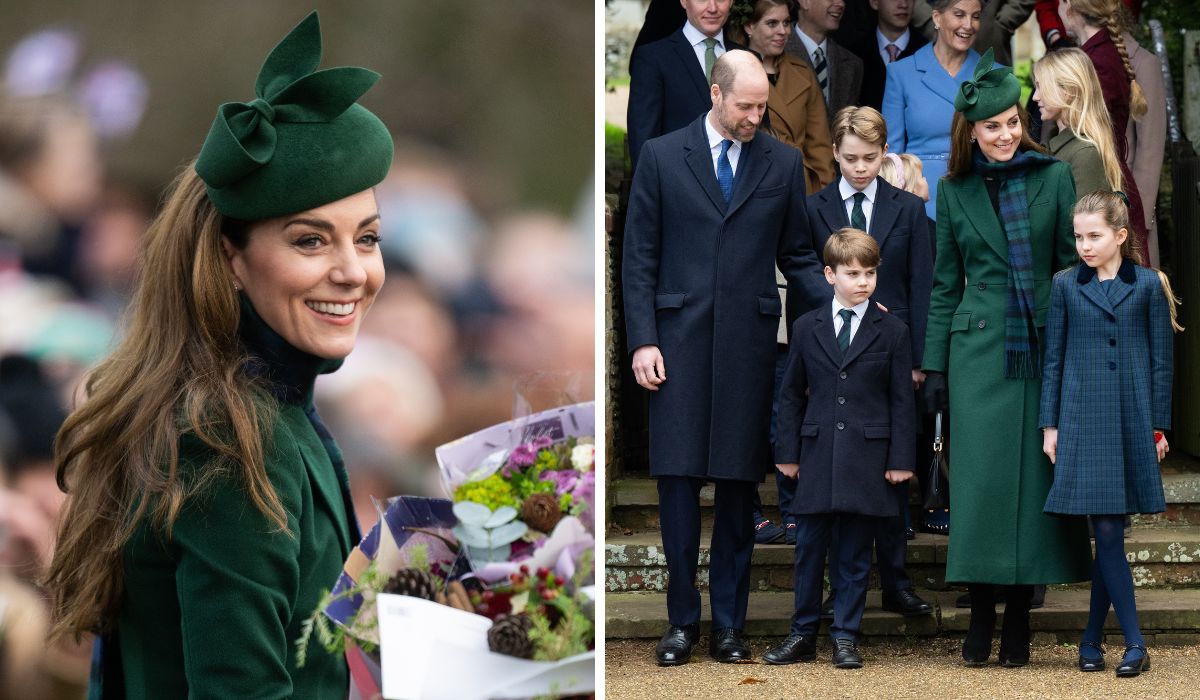 Kate Middleton with Prince William, Prince George, Prince Louis and Princess Charlotte