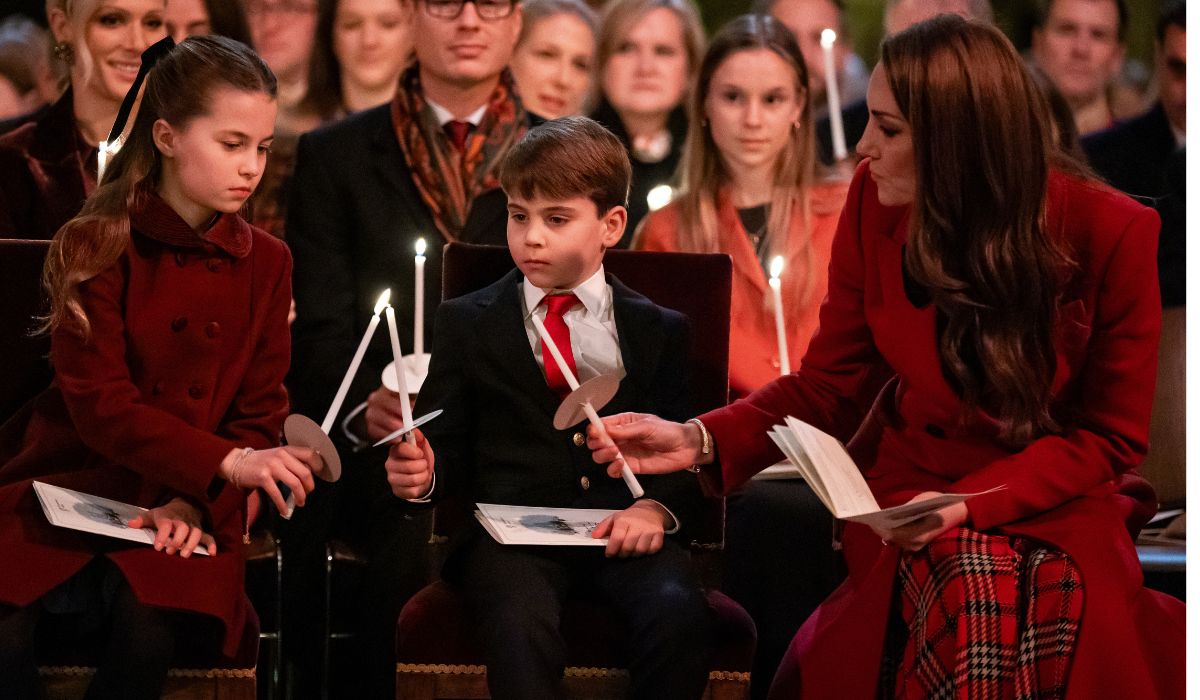 Princess Charlotte, Prince Louis and Kate Middleton