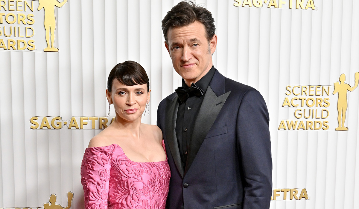 Charlene McKenna and Adam Rothenberg attend the 29th Annual Screen Actors Guild Awards at Fairmont Century Plaza on February 26, 2023 in Los Angeles, California. (Photo by Axelle/Bauer-Griffin/FilmMagic)