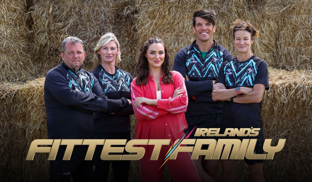Laura Fox, Nina Carberry, Davy Fitzgerald and Donncha O’Callaghan. Ireland's Fittest Family