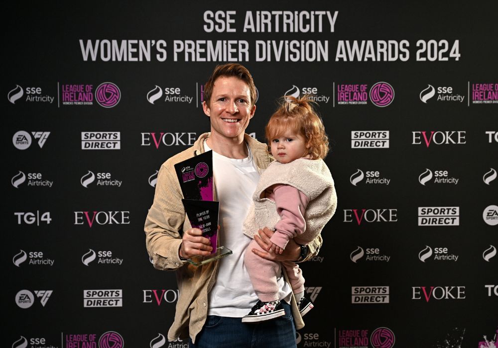 Julie-Ann Russell's husband Kieran and daughter Rosie