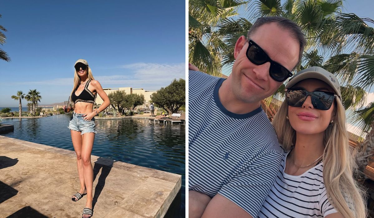 Rosanna Davidson and her husband Wes Quirke in Morocco
