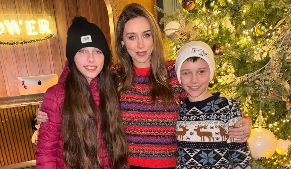 Una Healy with her daughter Aoife Belle and her son Tadhg