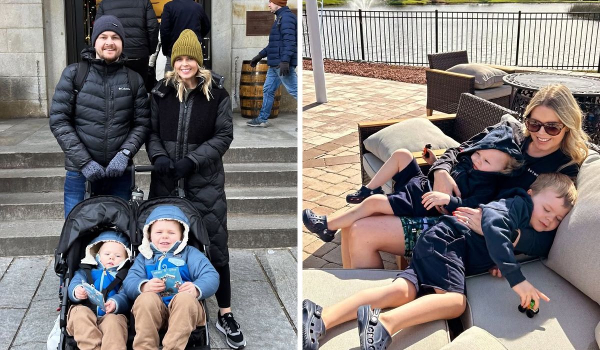 Ailbhe Garrihy and her family overseas for Christmas