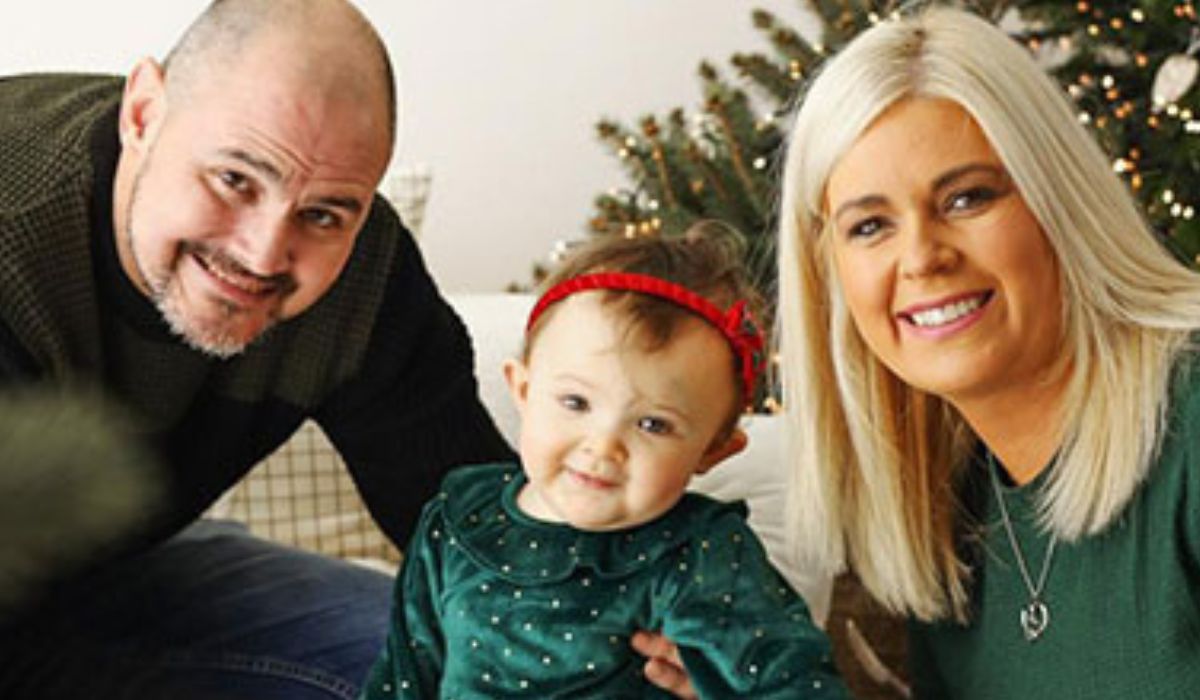 Niamh Kelly, her husband Gordon and their daughter Isabelle