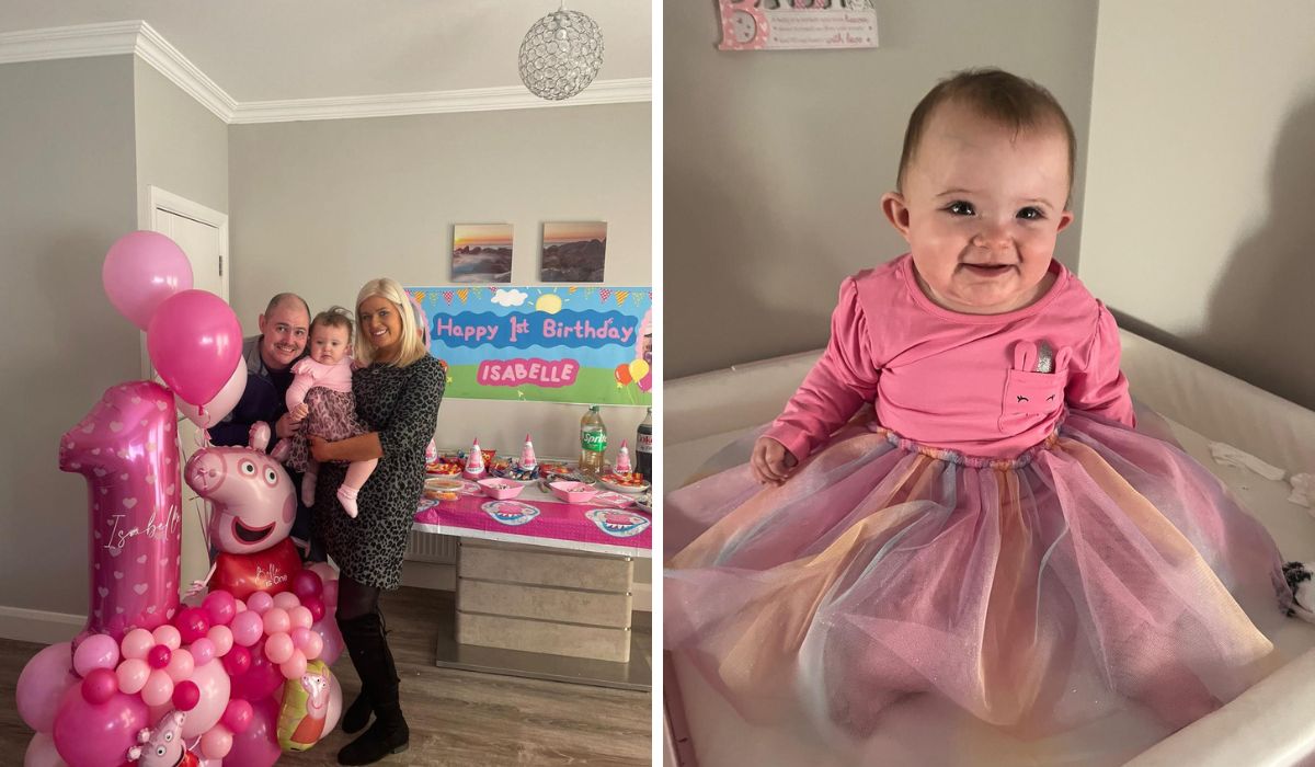 Niamh Kelly, Her husband Gordon and their daughter Isabelle
