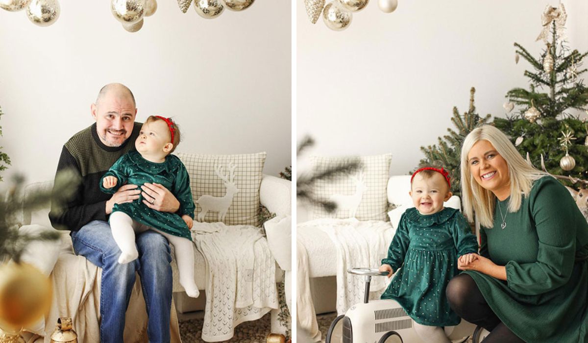 Niamh Kelly, Her husband Gordon and their daughter Isabelle