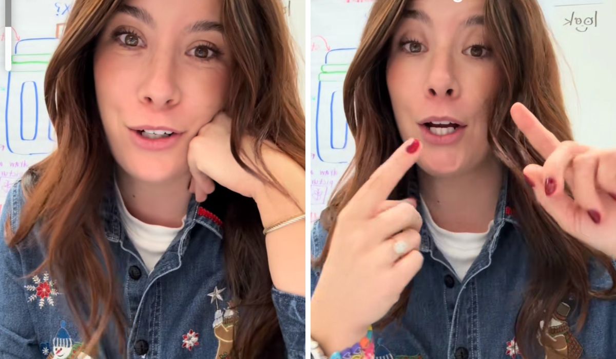 preschool teacher Madison Stewart talking to the camera