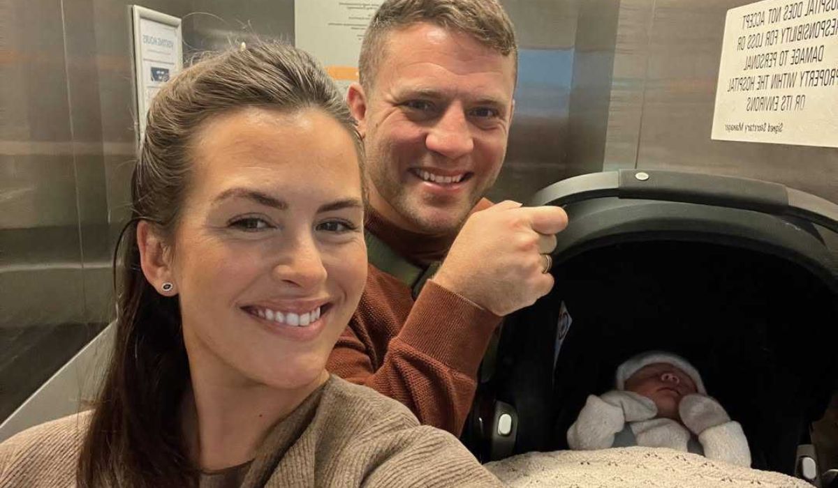 Ian Madigan and Anna Kirwan with their baby boy