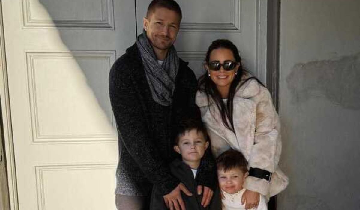 Jodie Wood with her family at Christmas