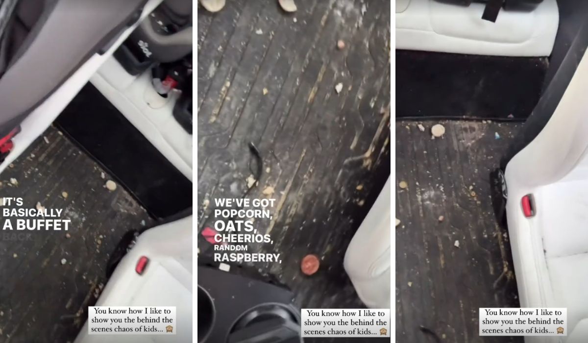 Inside Rosanna Davison's car