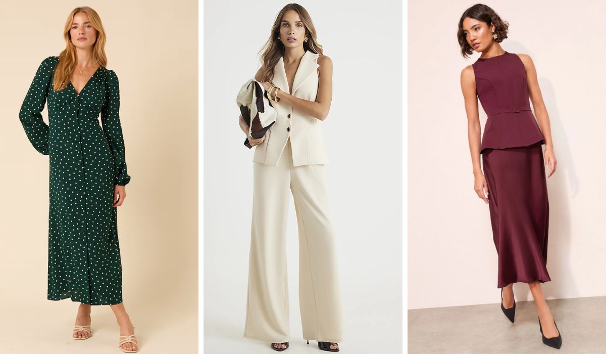 Models in dresses for what to wear to a christening