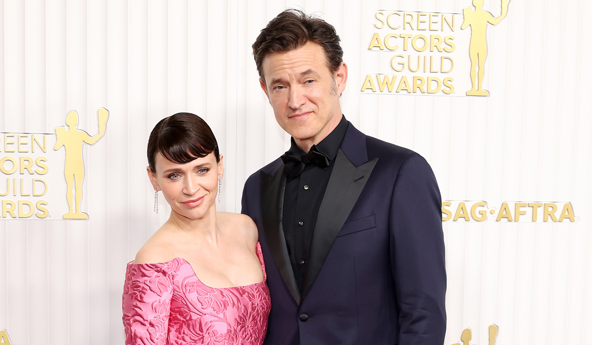 Charlene McKenna and Adam Rothenberg attend the 29th Annual Screen Actors Guild Awards at Fairmont Century Plaza on February 26, 2023 in Los Angeles, California. (Photo by Amy Sussman/WireImage)