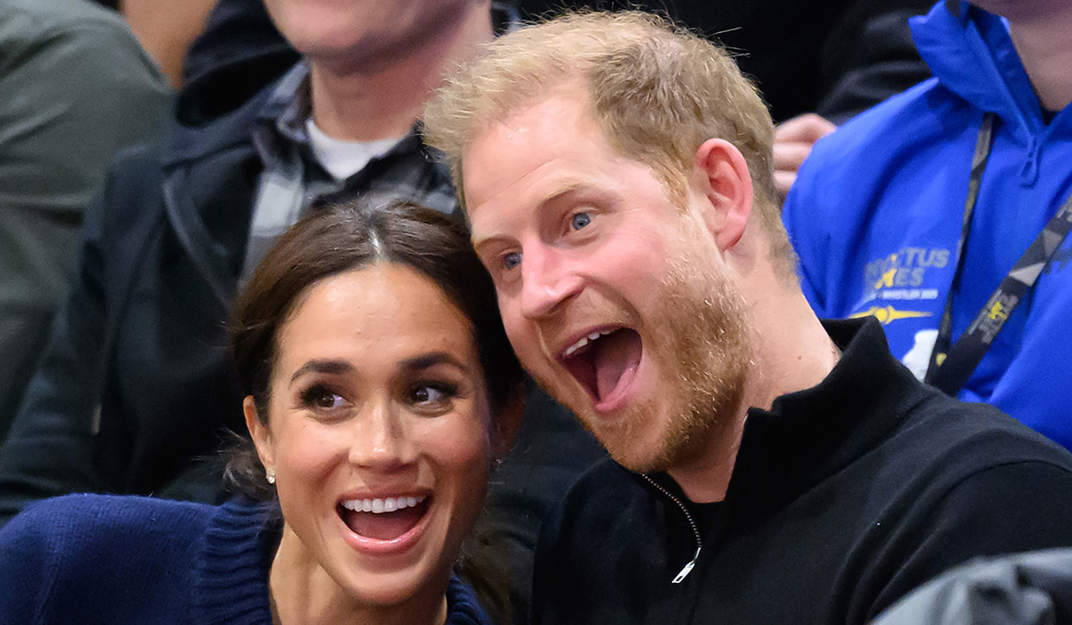 Meghan, Duchess of Sussex and Prince Harry, Duke of Sussex attend the wheelchair basketball during day one of the 2025 Invictus Games at the Vancouver Convention Centre on February 09, 2025 in Vancouver, British Columbia. (Photo by Karwai Tang/WireImage)