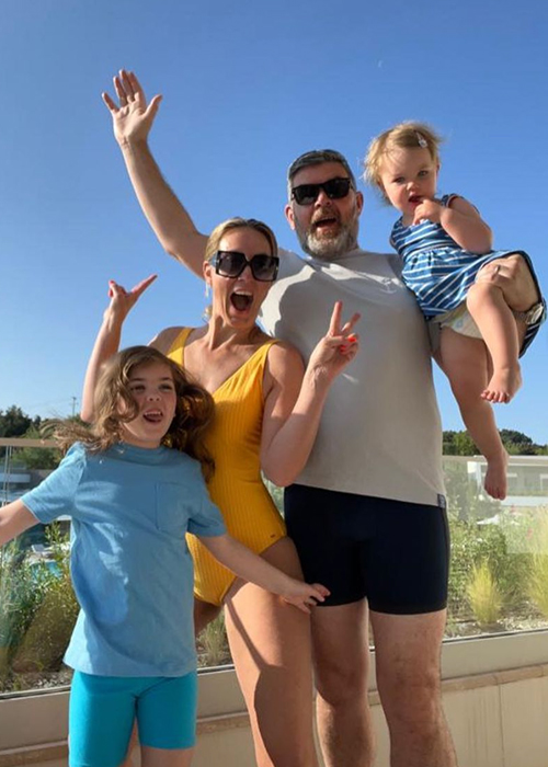 Kathryn and Padraig with their daughters Grace and Ellie. Pic: Kathryn Thomas