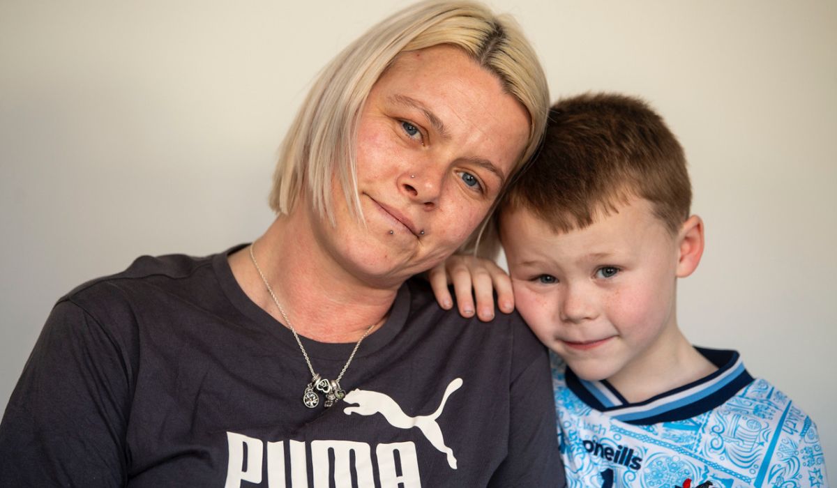Sarah Nolan and her son Seán