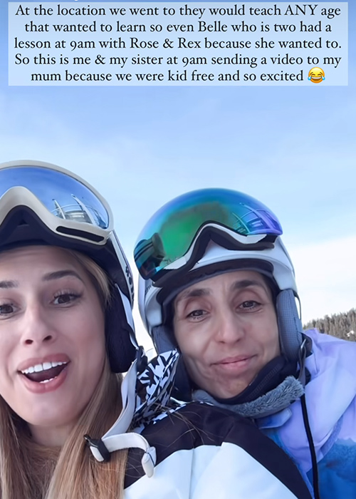 Stacey and her sister Jemma. Pic: Stacey Solomon/Instagram