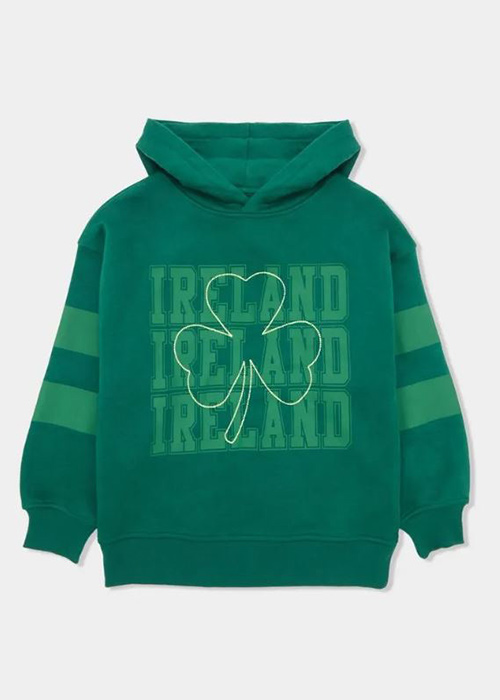 St. Patrick's Day Varsity Hoodie (€10). Pic: Dunnes Stores