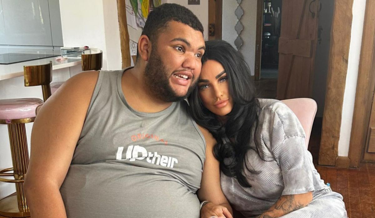 Katie Price with her son Harvey