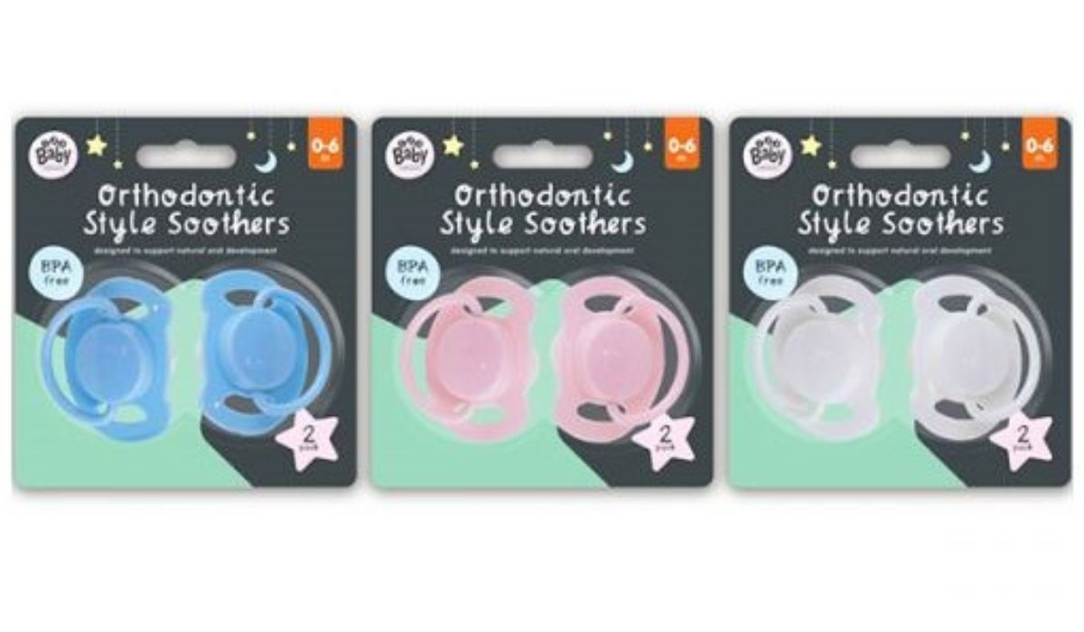 123 Baby Essentials Orthodontic Style Soothers 2pk.