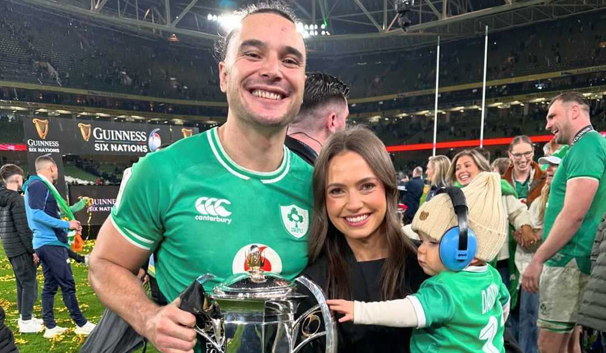 James Lowe with his wife Arnica and their son Nico. Pic: James Lowe/Instgram