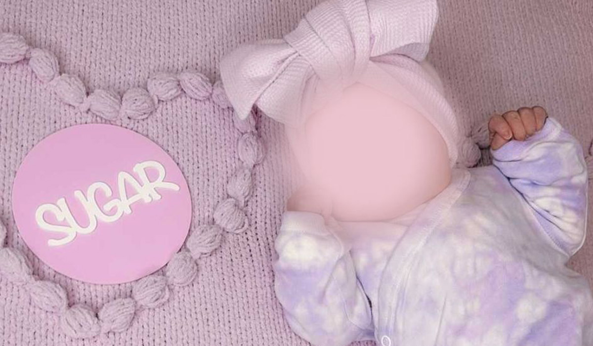 They have named their baby girl Sugar Lover Funk. Pic: Rydel Funk/Instagram