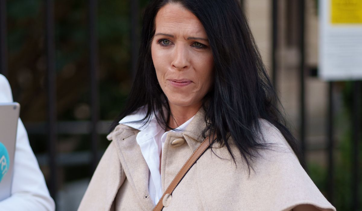 Amanda Flynn, mother of Carly Flynn outside the high court PIC: Fran Veale