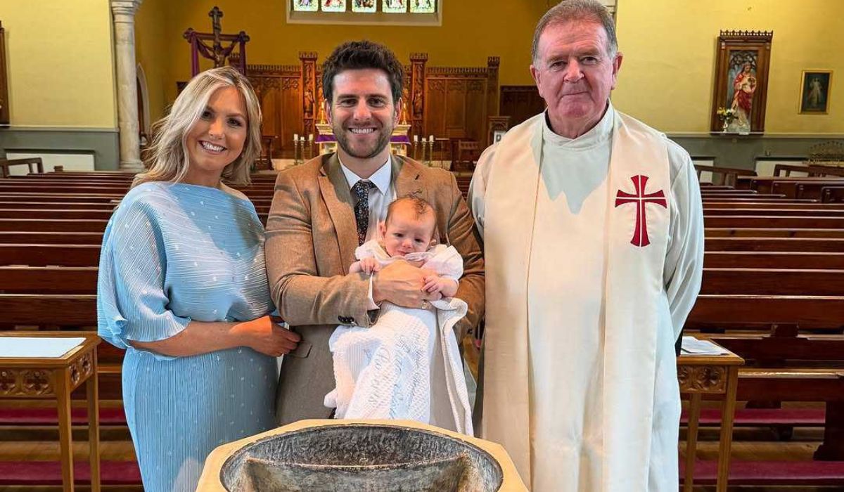 Eric and Niamh Roberts on Son's Christening