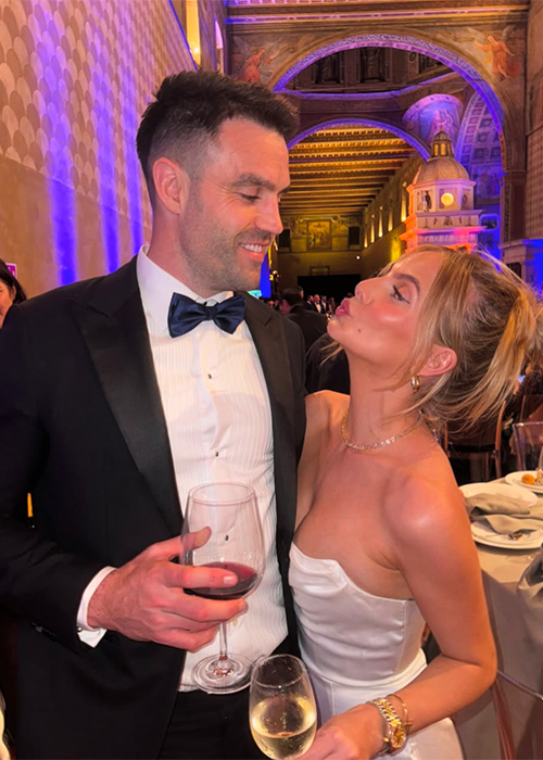 Joanna and Conor at a black-tie gala in Rome. Pic: Joanna Cooper/Instagram