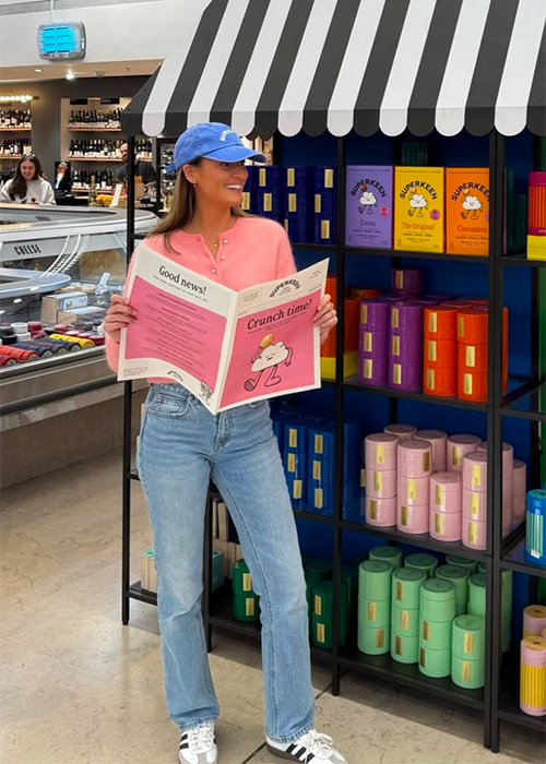 Caragh Keane launching Superkeen, her own brand of breakfast cereals.
