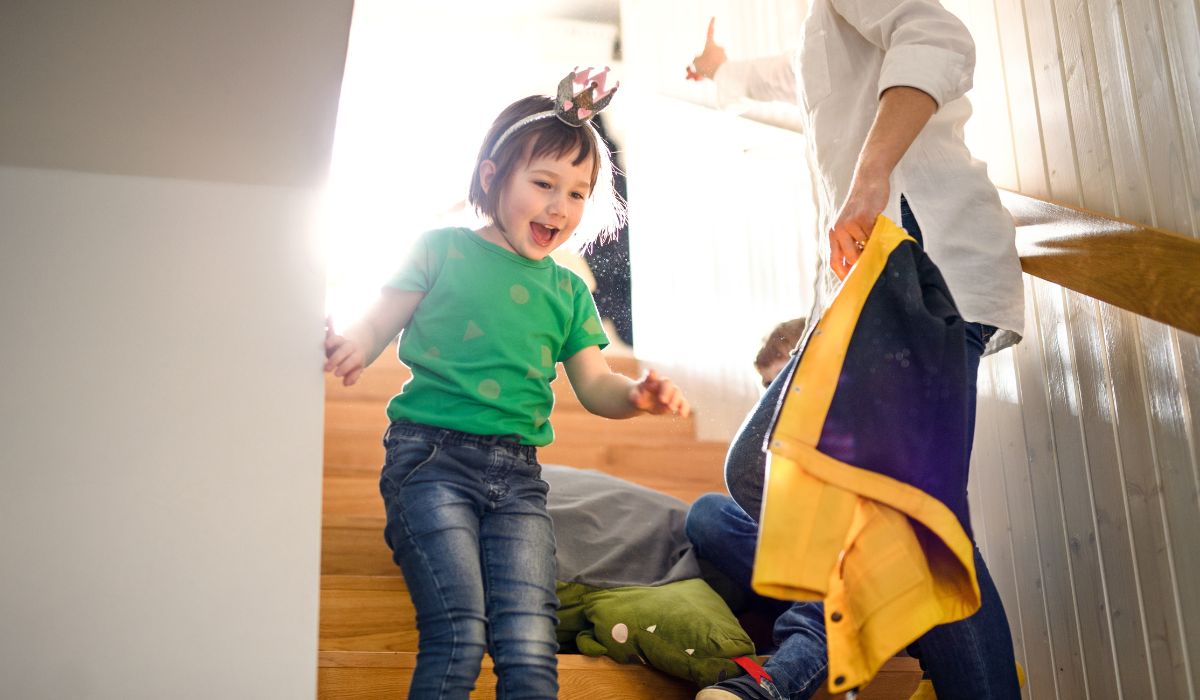 Kids at home after school