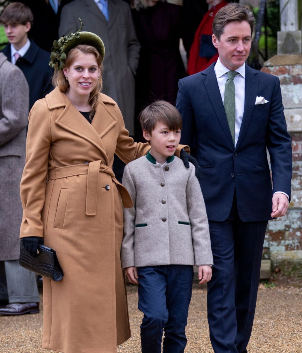 Princess Beatrice, her husband Edoardo and his son, Wolfie