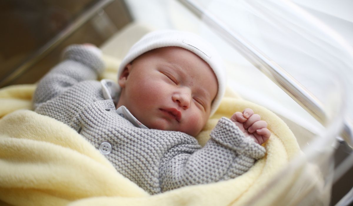 Newborn baby asleep