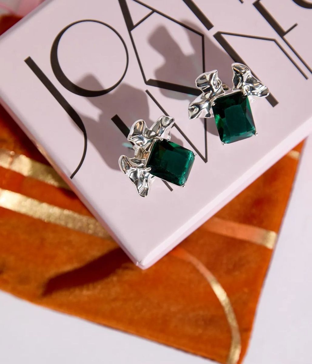 Joanne Hynes emerald earrings