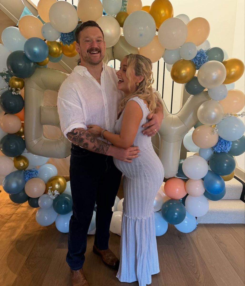 Andrew and Elaine Porter at their baby shower