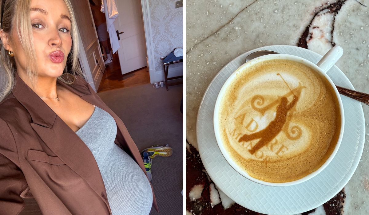 Elaine Porter selfie and Adare Manor coffee