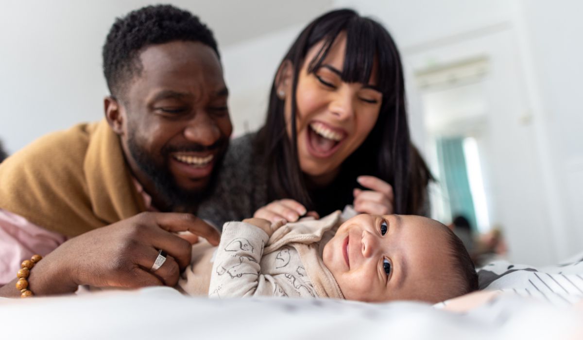 Couple with a baby