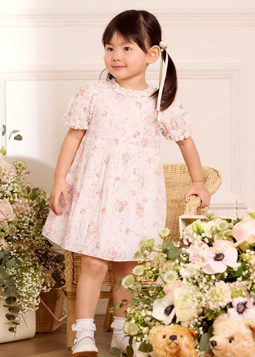 Vintage Ditsy Cotton Short Sleeve Baby Dress (€115) Pic: Needle & Thread