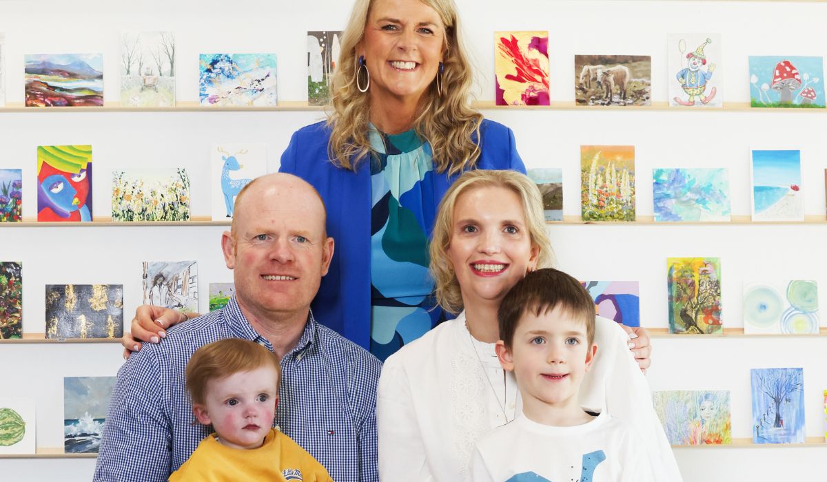 Eilish and John Begley, mum and dad to Matthew (age 21 months) and brother Patrick