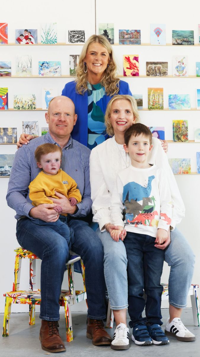Eilish and John Begley, mum and dad to Matthew, age 21 months and brother Patrick