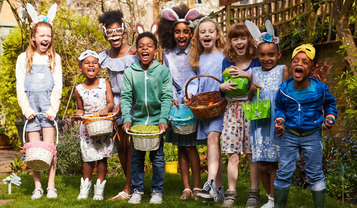 Kids at Easter