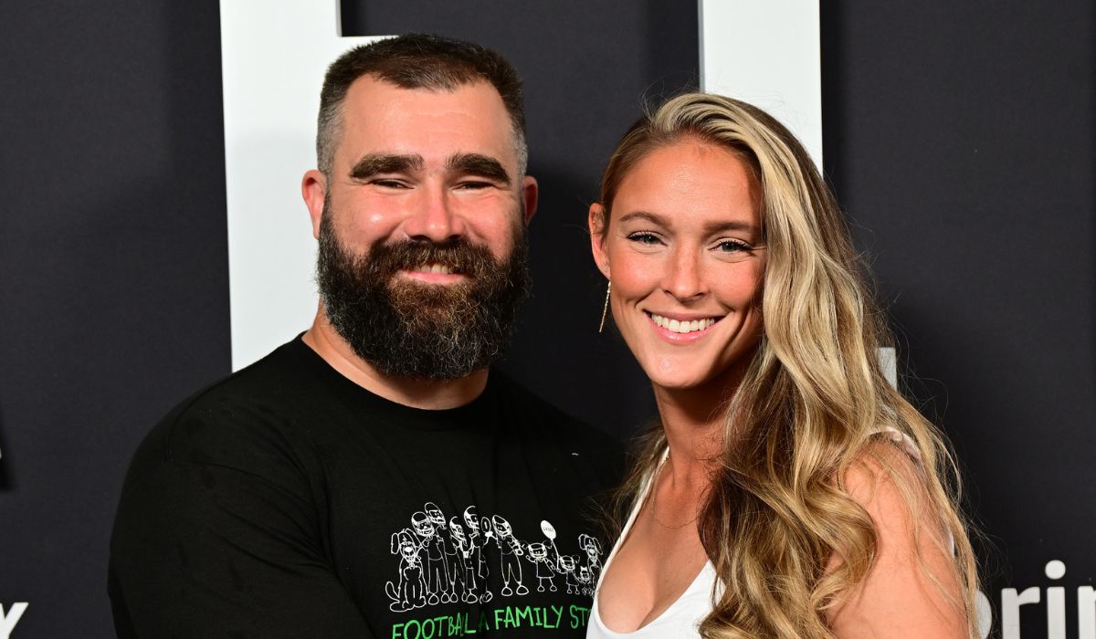 ason Kelce and Kylie Kelce attend Thursday Night Football Presents The World Premiere of "Kelce"