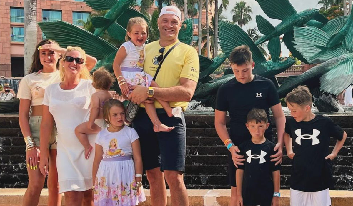 Paris Fury and family