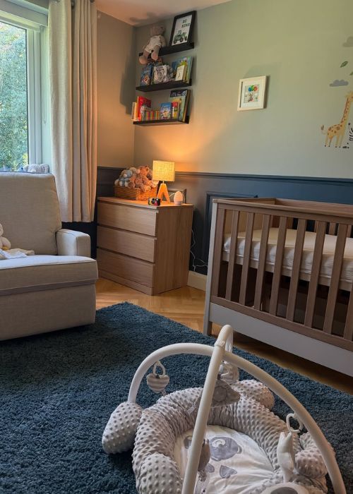 Elaine Porter's baby son's nursery