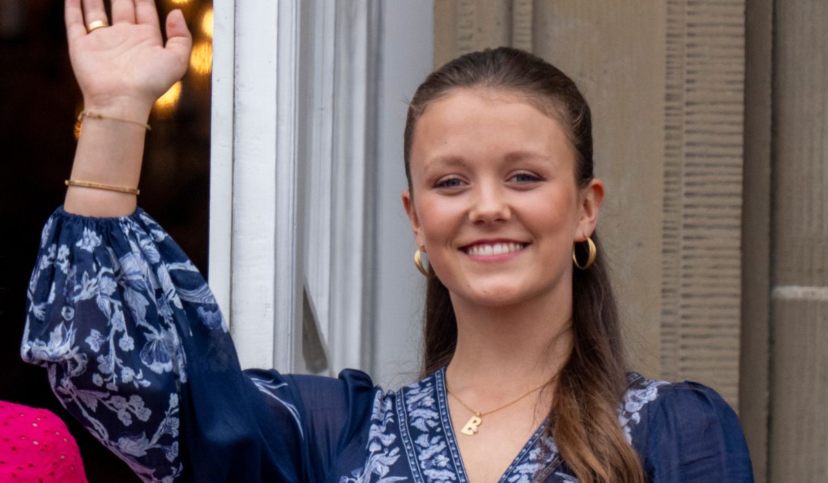 Princess Isabella of Denmark on the balcony at Frederik VIII's Palace, Amalienborg on May 26, 2024 in Copenhagen, Denmark.
